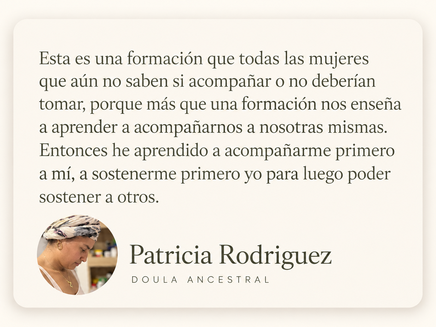 testimonio patri